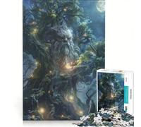 Puzzle da 1000 pezzi per adulti, tema "Albero Antico e Spirito", giocattolo educativo, difficile e stimolante, ideale come elemento della lista dei desideri con Babbo Natale 50x75cm
