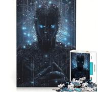 Puzzle da 1000 pezzi per adulti, tema "Anima tecnologica", giochi per famiglie, taglio di precisione, collezione d'artista, belle arti 50x75cm