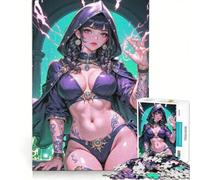 Puzzle da 1000 pezzi per adulti, tema anime, arcano, audace, maga, gioco rompicapo, antistress, ogni pezzo è unico 50x75cm