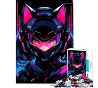 Puzzle da 1000 pezzi per adulti tema anime biker e Nekomimi ideale come regalo di compleanno o di Natale Gioco educativo per maggiori di 14 anni 38x52cm