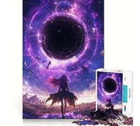 Puzzle da 1000 pezzi per adulti,tema anime Black Hole World,con bordi netti,ideale per giochi di logica e di svago,perfetto come decorazione natalizia 38x26cm