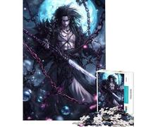Puzzle da 1000 pezzi per adulti tema anime dark samurai impegnativo da completare decorazione per la casa gioco divertente adatto a partire dai 14 anni (50x75cm)