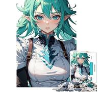Puzzle da 1000 pezzi per adulti tema anime elfo ragazza sfida educativa gioco di assemblaggio decorazione da parete adatto a persone dai 14 anni in su (50x75cm)