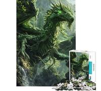 Puzzle da 1000 pezzi per adulti tema Awakened Nature Dragon puzzle per adolescenti giochi per famiglie vacanze a casa compleanno e Natale (dimensioni 50x75cm)