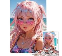 Puzzle da 1000 pezzi per adulti tema "Bellezza sulla spiaggia" difficile e stimolante gioco educativo per ragazzi dai 14 anni in su (50x75cm)