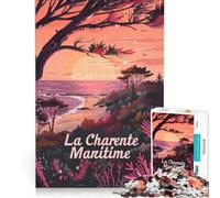 Puzzle da 1000 pezzi per adulti, tema Charente Maritime, giochi per famiglie, passatempo per le vacanze a casa, regali unici per compleanno e Natale 50x75cm