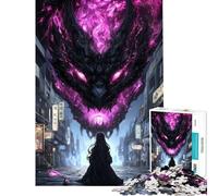 Puzzle da 1000 pezzi per adulti tema Città del Drago Giapponese Gioco rilassante per adulti ideale per migliorare la memoria perfetto come regalo di compleanno o per occasioni speciali (50x75cm)