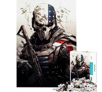Puzzle da 1000 pezzi per adulti tema commando patriottico giocattolo antistress regalo di compleanno o per tutta la famiglia (dimensioni 38x26cm)