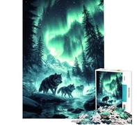 Puzzle da 1000 pezzi per adulti tema "Confraternita dei Lupi" impegnativo da completare decorazione per la casa gioco divertente adatto a partire dai 14 anni (50x75cm)