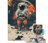 Puzzle da 1000 pezzi per adulti tema "Consegna di sushi nello spazio" gioco educativo da parete (75x50cm)