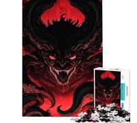 Puzzle da 1000 pezzi per adulti tema Cthulhu e i suoi miti ideale come regalo Gioco antistress che stimola l'analisi e la logica (38x52cm)