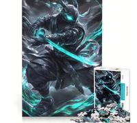 Puzzle da 1000 pezzi per adulti, tema Cyberpunk Ninja Warrior Tartaruga Animale, gioco interattivo, corsa di velocità manuale, con pezzi ad incastro di forma casuale 38x52cm