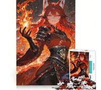 Puzzle da 1000 pezzi per adulti, tema Dark Anime Fox Spirit, gioco divertente, interazione genitore-figlio, ogni pezzo è unico 50x75cm