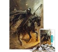 Puzzle da 1000 pezzi per adulti tema "Deaths Grim Ride" impegnativo da completare perfetto come decorazione gioco divertente adatto a partire dai 14 anni (38x52cm)
