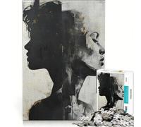 Puzzle da 1000 pezzi per adulti, tema Duality Faces, gioco educativo, decorazione per la casa, collezione d'artista, belle arti 38x26cm
