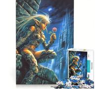 Puzzle da 1000 pezzi per adulti, tema elfi e romanticismo, gioco impossibile, decorazione per la casa, ideale come regalo per tutta la famiglia 50x75cm