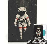 Puzzle da 1000 pezzi per adulti tema Eredità Lunare: Astronauta gioco pratico migliora la memoria compleanni e altre occasioni 38x52cm