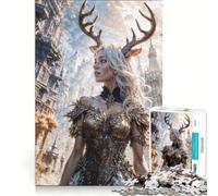 Puzzle da 1000 pezzi per adulti, tema fantasy, dea della natura, gioco impossibile, attività divertenti da fare in casa, regalo di Natale o compleanno 38x52cm