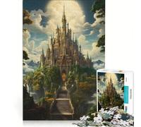 Puzzle da 1000 pezzi per adulti, tema fantasy, elfico e di casta, gioco educativo, analisi e logica, regalo di compleanno, regalo di viaggio 38x52cm