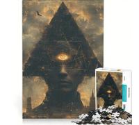 Puzzle da 1000 pezzi per adulti, tema fantasy Illuminati, gioco impossibile, passatempo ideale per le vacanze a casa, regalo per amici e familiari 50x75cm