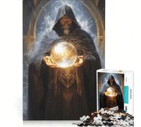 Puzzle da 1000 pezzi per adulti, tema fantasy, mago, incantesimo, giocattolo educativo, difficile e stimolante, ideale come elemento della lista dei desideri con Babbo Natale 50x75cm