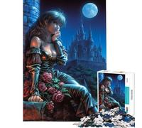 Puzzle da 1000 pezzi per adulti tema fantasy principesse e romanticismo ideale per compleanni e Natale Gioco rompicapo a tempo adatto a partire dai 14 anni (50x75cm)