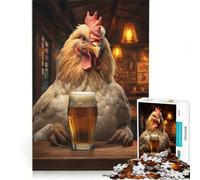 Puzzle da 1000 pezzi per adulti, tema "Felici Piumati", giocattolo educativo, difficile e stimolante, ideale come elemento della lista dei desideri con Babbo Natale 38x26cm