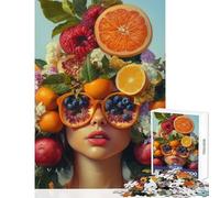 Puzzle da 1000 pezzi per adulti tema frutta moda giochi rilassanti decorazione per la casa giocattoli fai da te collezione per artisti belle arti (26x38cm)