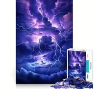 Puzzle da 1000 pezzi per adulti,tema Fulmine Celeste,Taglio Preciso,Decorazione,Gioco di Pensiero,Gioco Libero,Regalo Festivo e per il Tempo Libero (50x75cm)
