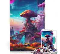 Puzzle da 1000 pezzi per adulti, tema Funghi Fantastici, gioco impossibile, decorazione per la casa, ideale come regalo per tutta la famiglia 50x75cm