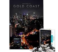 Puzzle da 1000 pezzi per adulti tema Gold Coast ideale per rilassarsi imparare giocare fare arte regalo perfetto per le vacanze in città e per passare il tempo (dimensioni 38x26cm)