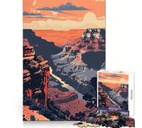 Puzzle da 1000 pezzi per adulti,tema Grand Canyon,arte di viaggio,gioco di precisione,giocattolo stimolante per la mente,gioco per il tempo libero,regalo di compleanno (38x52cm)