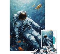 Puzzle da 1000 pezzi per adulti tema immersioni cosmiche divertimento a casa attività creative decorazione per la casa gioco rompicapo per ragazzi dai 14 anni in su (38x52cm)