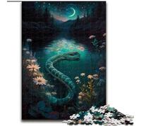 Puzzle da 1000 pezzi per adulti, tema: "La favola del serpente", puzzle in legno, dimensioni 50x75cm, per amanti dei viaggi e coppie, giocattolo stimolante.