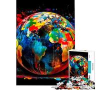 Puzzle da 1000 pezzi per adulti tema La Terra fragile Tellus puzzle per ragazzi giochi divertenti decorazione da parete compleanni e occasioni speciali (dimensioni 50x75cm)