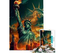 Puzzle da 1000 pezzi per adulti tema Libertà Libertà e Pace Puzzle antistress ideale come regalo (dimensioni: 38x26cm)