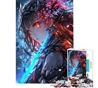 Puzzle da 1000 pezzi per adulti tema magico Samurai Geisha ideale per compleanni e Natale decorazione murale giochi per famiglie adatto a partire dai 14 anni (38x26cm)