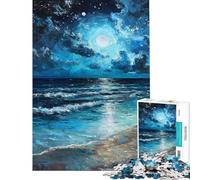 Puzzle da 1000 pezzi per adulti tema mare stellato giochi per famiglie sfida impegnativa compleanno e Natale (dimensioni 38x52cm)
