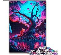 Puzzle da 1000 pezzi per adulti, tema: natura colorata, rompicapo educativo, decorazione artistica per casa e ufficio, età 14+ (dimensioni: 26x38cm)