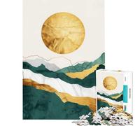 Puzzle da 1000 pezzi per adulti tema natura decorazioni dorate sfida per l'intelligenza giocattolo avvincente giochi rilassanti apprendimento educativo regalo di compleanno (dimensioni 75x50cm)