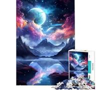 Puzzle da 1000 pezzi per adulti tema natura e galassia gioco fantastico impossibile educativo sfida giocattolo idee regalo apprendimento (dimensioni 75x50cm)