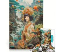 Puzzle da 1000 pezzi per adulti tema natura e ragazze gioco educativo analisi e logica regalo per donne 38x52cm