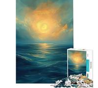 Puzzle da 1000 pezzi per adulti tema nautico luna e paesaggio marino ideale come regalo di compleanno o di Natale per donne Giocattolo fai-da-te per maggiori di 14 anni Dimensioni 50x75cm