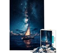 Puzzle da 1000 pezzi per adulti tema "Navigazione sotto le stelle" ideale come regalo di compleanno o di Natale per amici e familiari 50x75cm