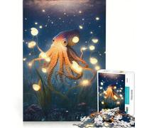 Puzzle da 1000 pezzi per adulti tema "Paese delle fate con i polpi" gioco per famiglie divertente e spiritoso ideale come regalo di Natale o di compleanno 50x75cm