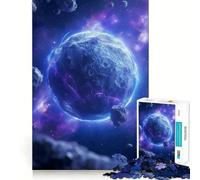Puzzle da 1000 pezzi per adulti,tema Pianeta Blu,Spazio e Cosmo,con incastri precisi Gioco stimolante per la mente,ideale come regalo per momenti di relax o per feste di compleanno 38x52cm