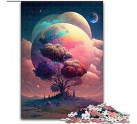 Puzzle da 1000 pezzi per adulti, tema: Pianeta, Colori, Alberi, Puzzle in cartone, perfetti per il divertimento in famiglia, giochi di società, bomboniere per feste di compleanno, dimensioni 38x26cm