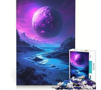 Puzzle da 1000 pezzi per adulti tema Pianeta Misterioso Viola gioco rilassante divertente e spiritoso ideale come regalo 38x52cm