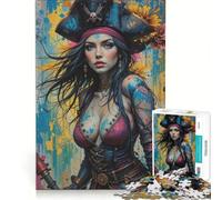 Puzzle da 1000 pezzi per adulti, tema pirati fantasy, gioco impossibile, sfida difficile, per rafforzare l'amore tra le coppie 38x26cm