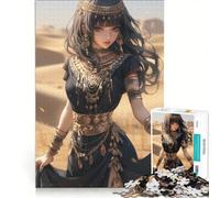 Puzzle da 1000 pezzi per adulti, tema Regina Egizia Anime, gioco educativo, rilassante e stimolante per la mente, ottimo regalo per gli appassionati di videogiochi 50x75cm